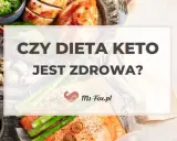Czy dieta keto jest zdrowa? Na zdjęciu dania bogate w białko i tłuszcze: łosoś, kurczak, brokuły, jagody.