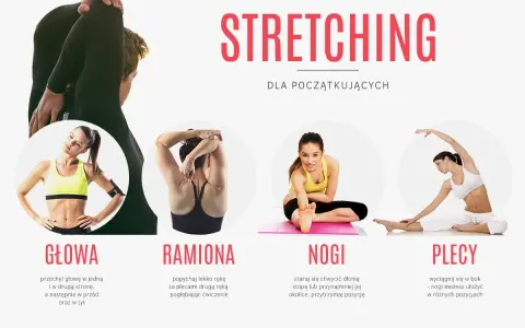 Stretching dla początkujących: ćwiczenia na głowę, ramiona, nogi i plecy.