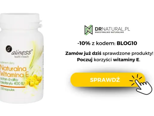 Suplement diety Naturalna Witamina E Aliness. Dowiedz się, witamina E na co jest dobra i poczuj jej korzyści. -10% z kodem BLOG10.